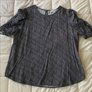 Loft heart-pattern blouse